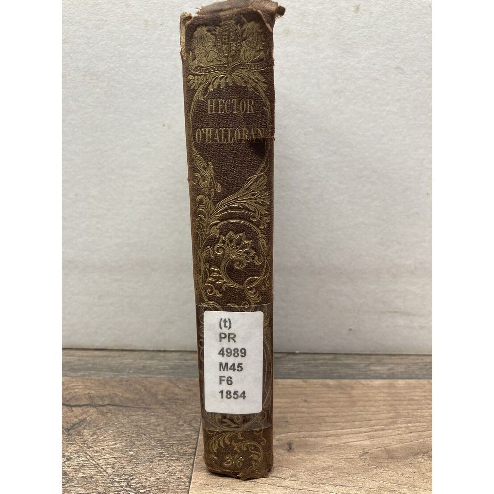 1854 W.H. MAXWELL‎ "THE FORTUNES OF HECTOR O'HALLORAN" BOOK